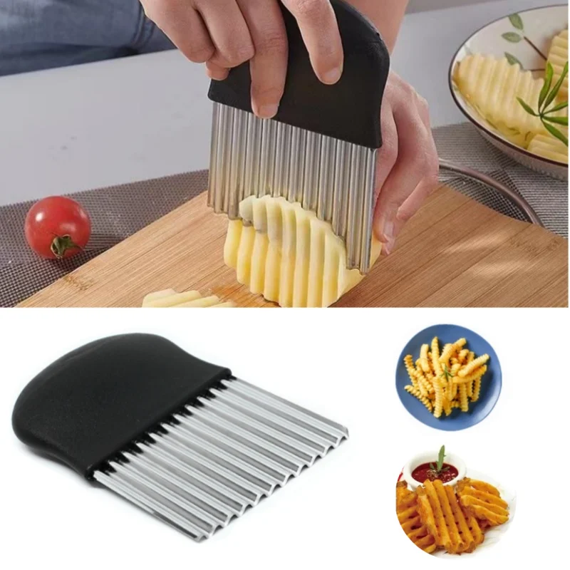 Kitchen Gadgets Dropshipping - Fatiador de batatas em aço inoxidável,