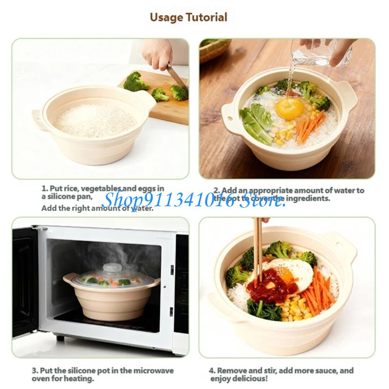 Silicone Steamer Basket - Vaporizador alimentos para micro-ondas com tampa