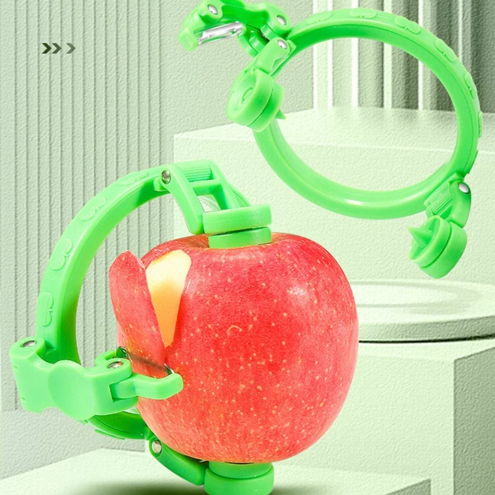 Kitchen Gadgets Ideas - Descascador rotativo portátil de maçã, fatiador
