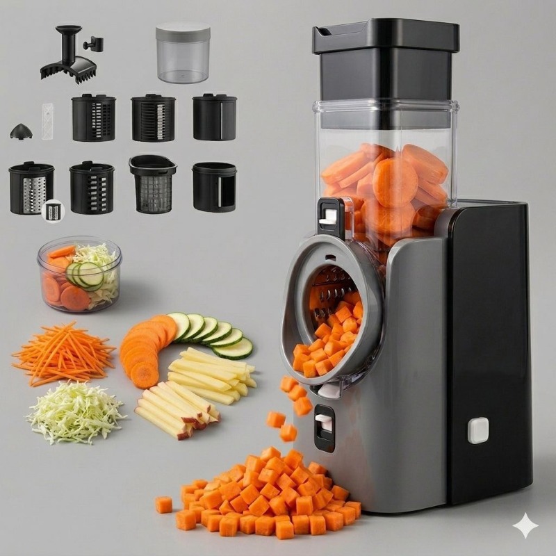 Kitchen Gadgets Electric - Cortador de Legumes Elétrico 220V Multifuncional