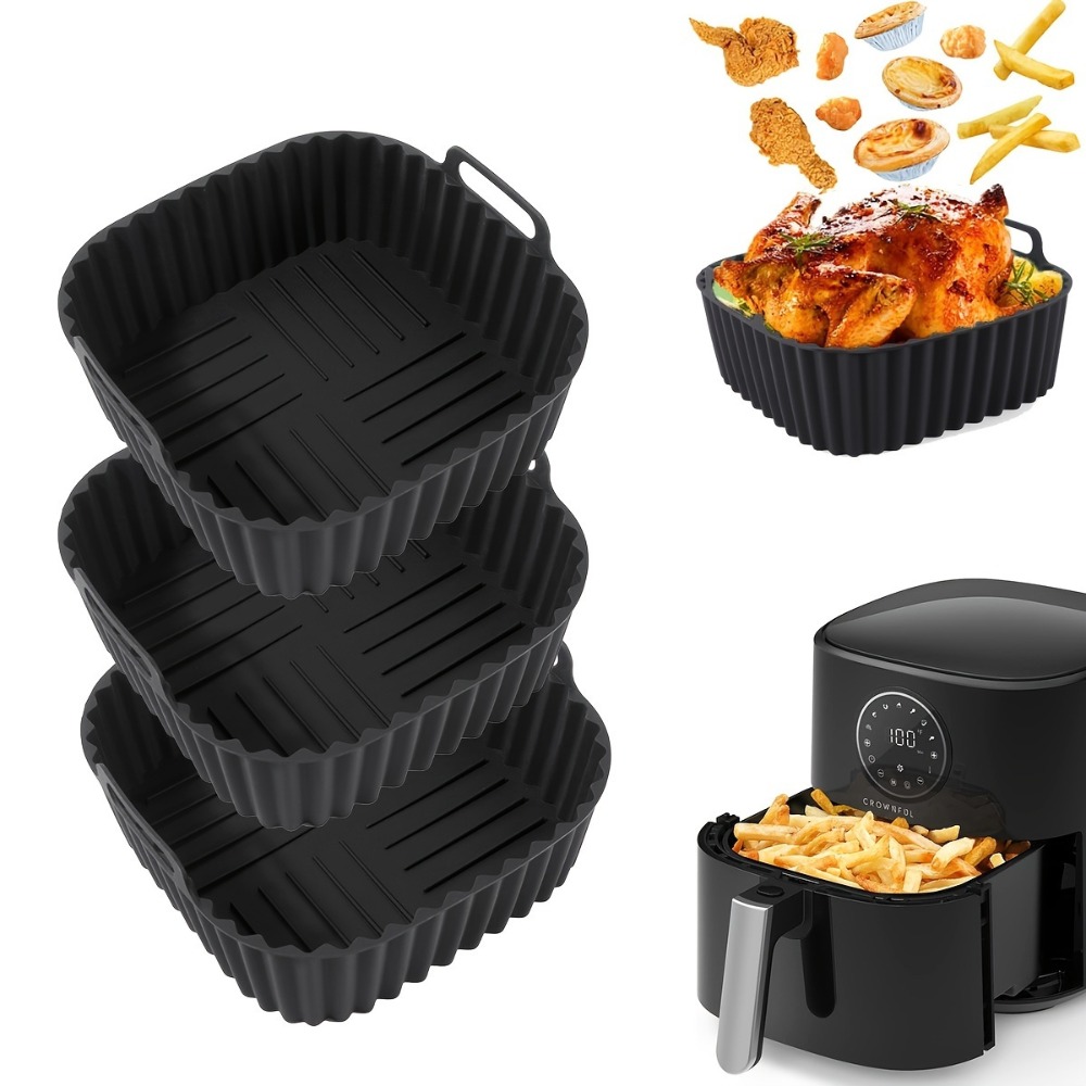 Silicone Steamer Basket - Forros de Silicone Quadrados Reutilizáveis Antiaderentes