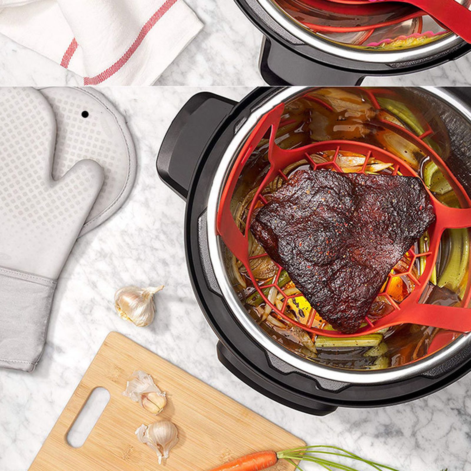 4 pçs conjunto de ferramentas  - Silicone Steamer Basket avaliação e preço