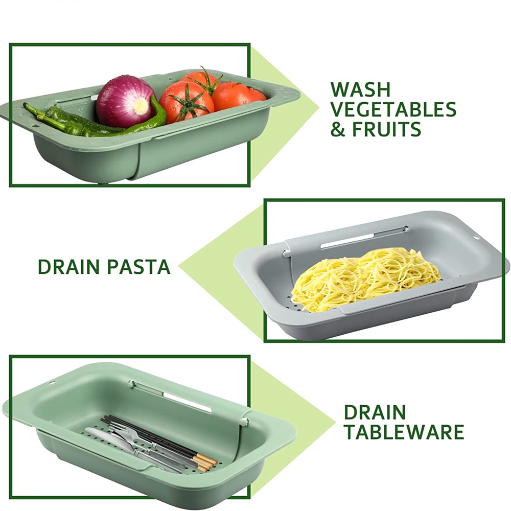 Coador sobre a pia cesta exten - Kitchen Gadgets Dropshipping avaliação e preço