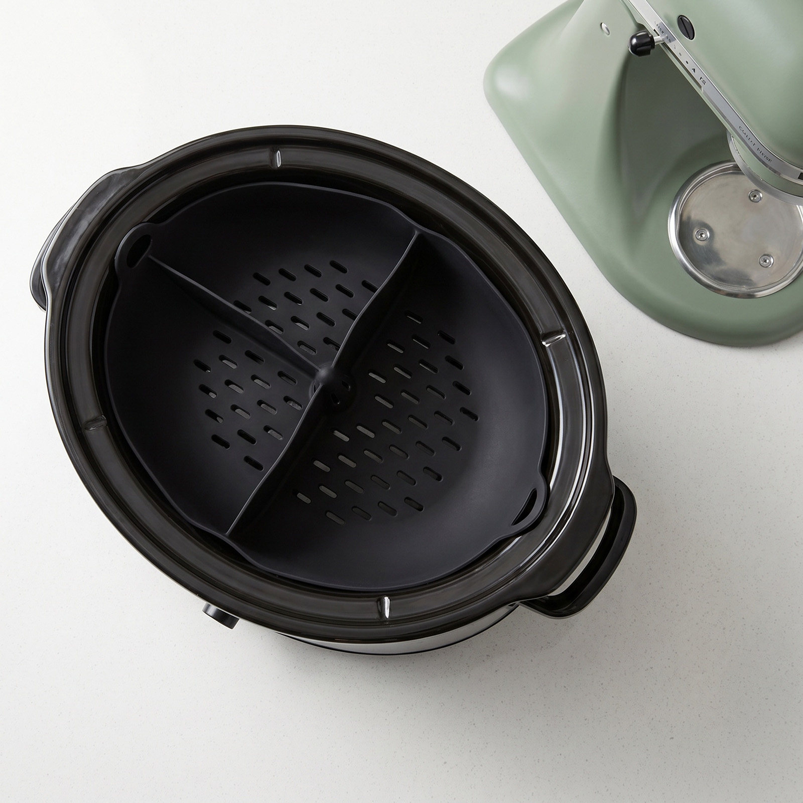 Cesto de Silicone Dividido par - Silicone Steamer Basket avaliação e preço