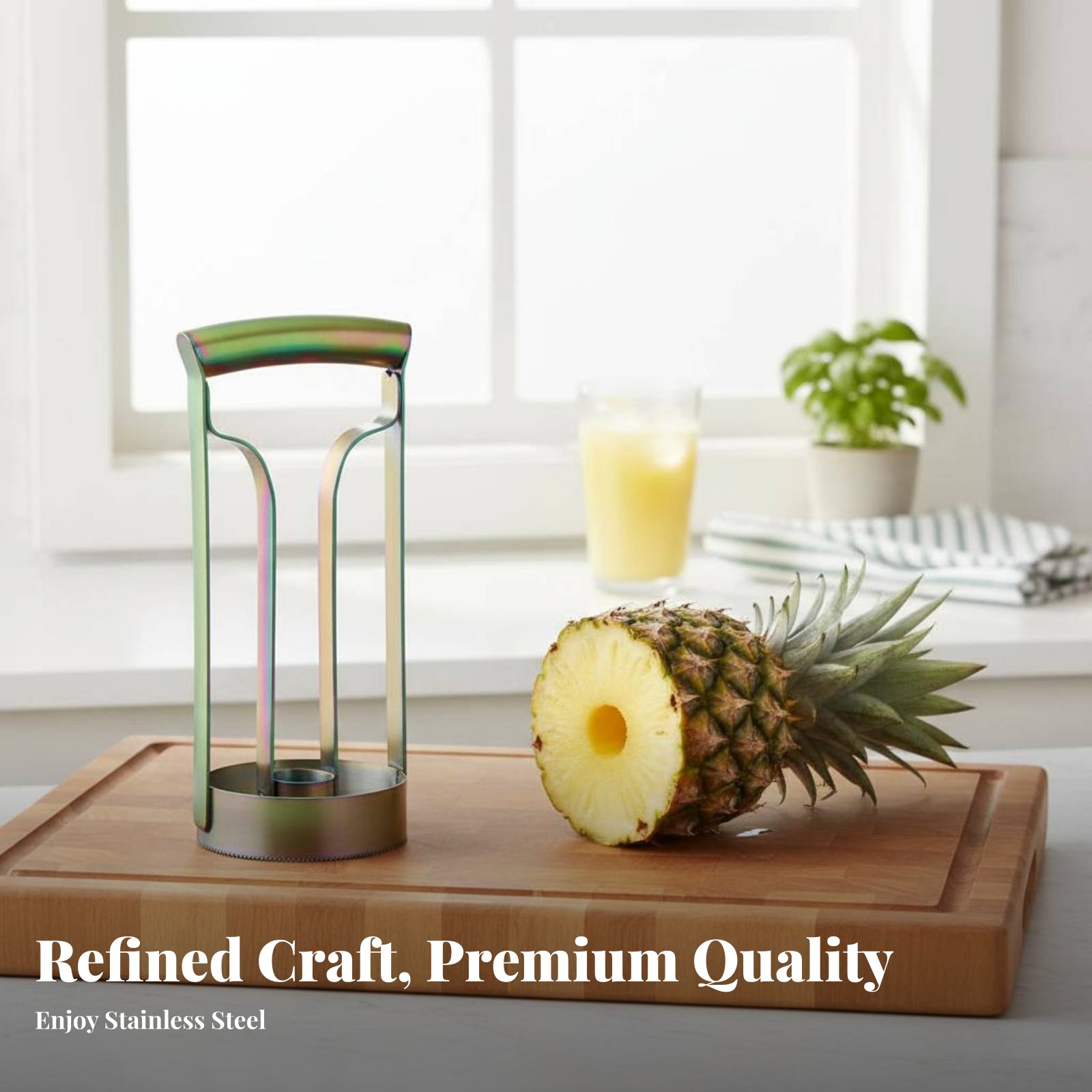 Cortador de Abacaxi em Aço Ino - Vegetable Kitchen Gadgets avaliação e preço