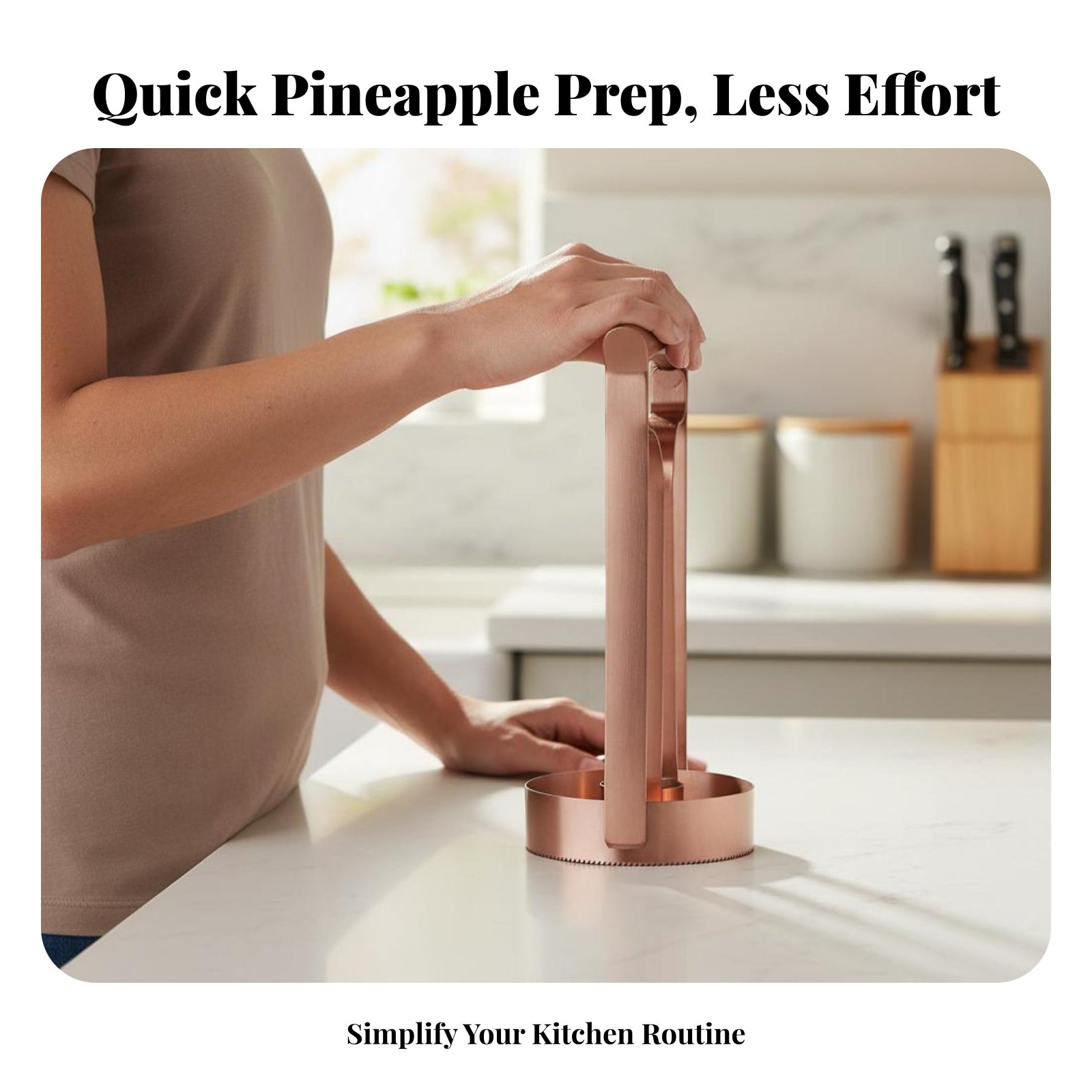 Cortador de Abacaxi em Aço Ino - Vegetable Kitchen Gadgets avaliação e preço
