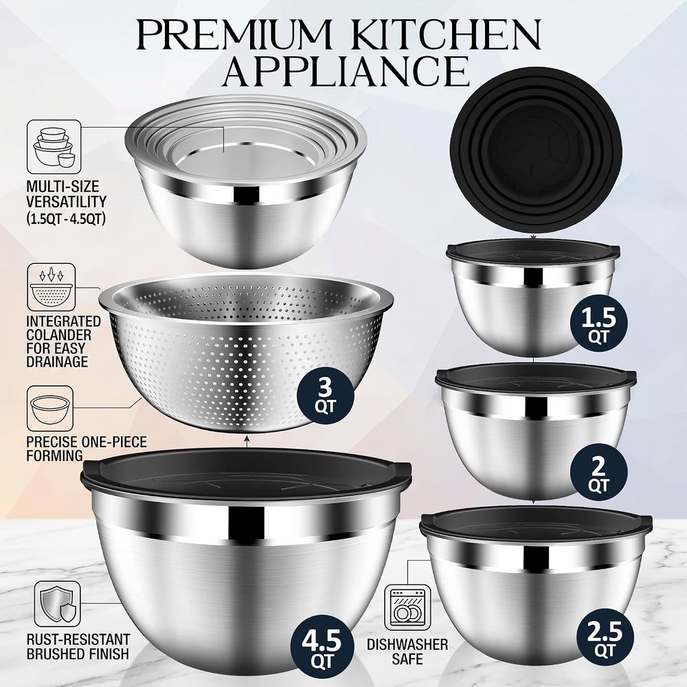 Conjunto de Tigelas de Mistura - Stainless Steel Strainer avaliação e preço
