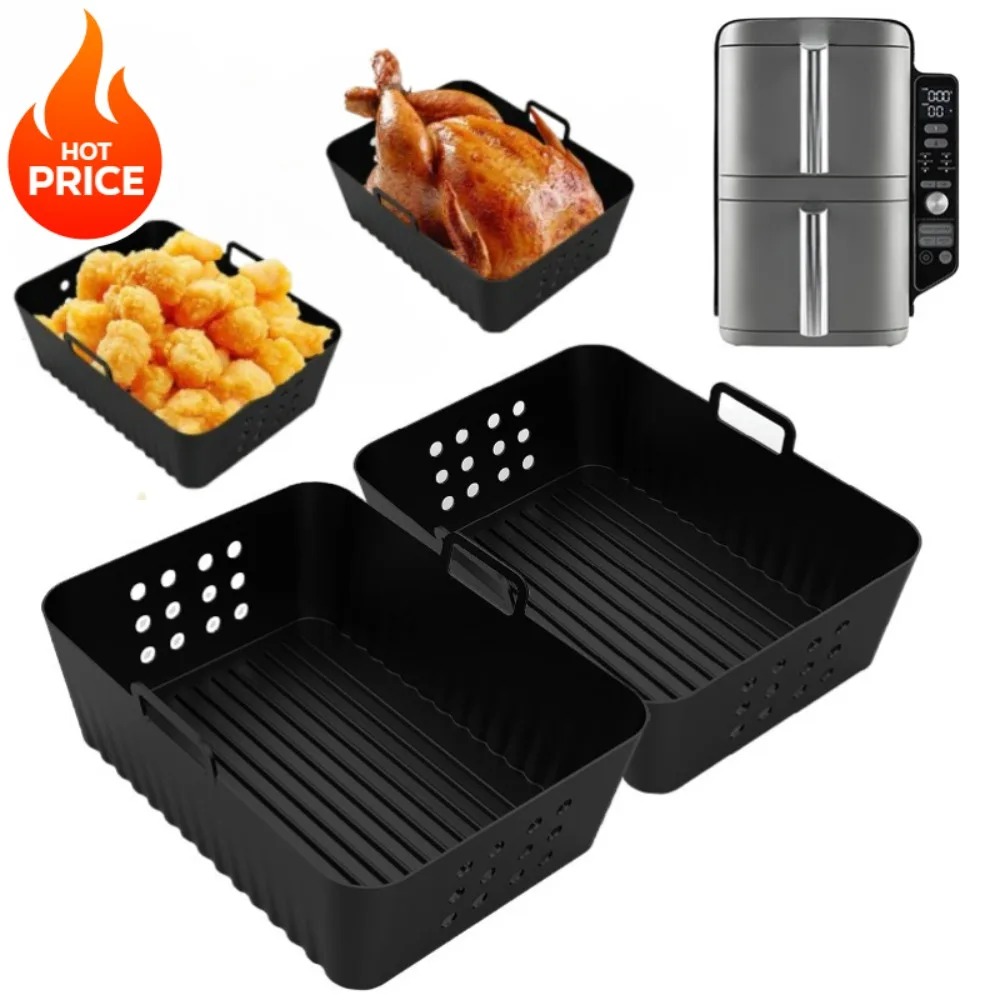 2 pçs forros de silicone da fr - Silicone Steamer Basket avaliação e preço