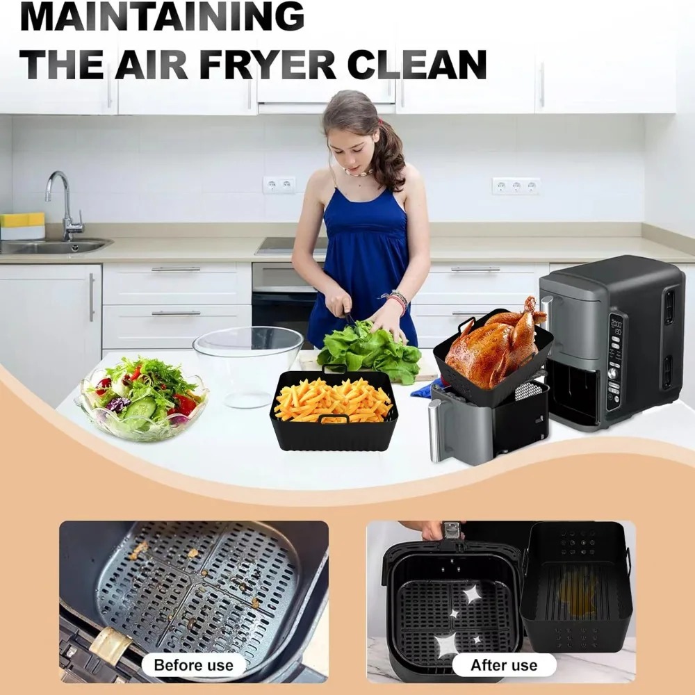2 pçs forros de silicone da fr - Silicone Steamer Basket avaliação e preço