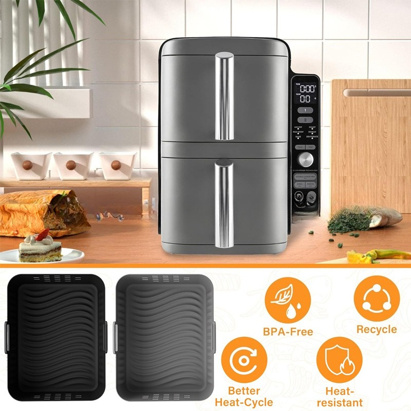Nova fritadeira de ar forros d - Silicone Steamer Basket avaliação e preço