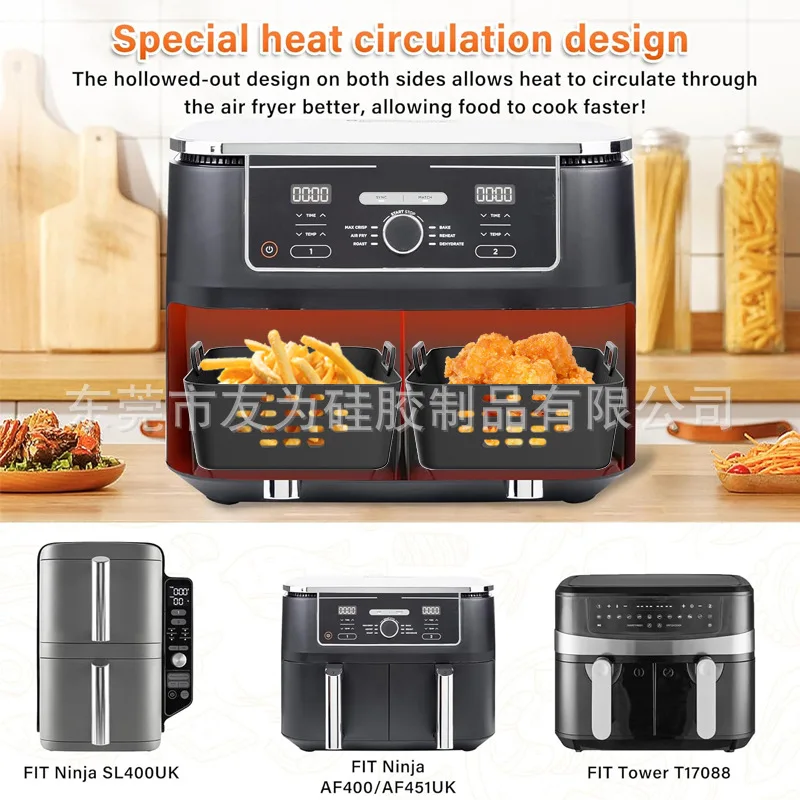 Nova fritadeira de ar forros d - Silicone Steamer Basket avaliação e preço