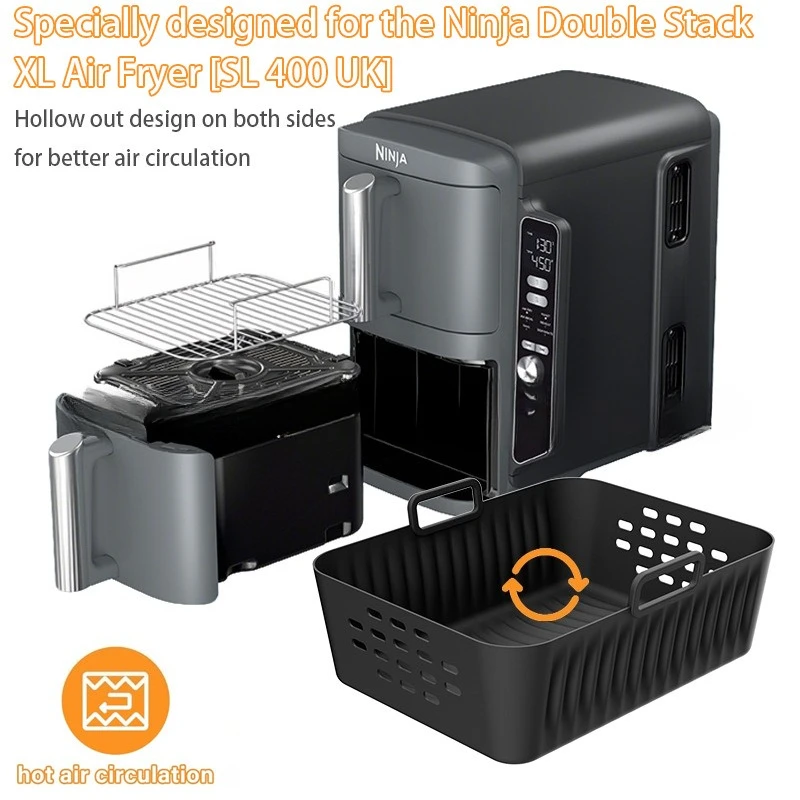 Nova fritadeira de ar forros d - Silicone Steamer Basket avaliação e preço