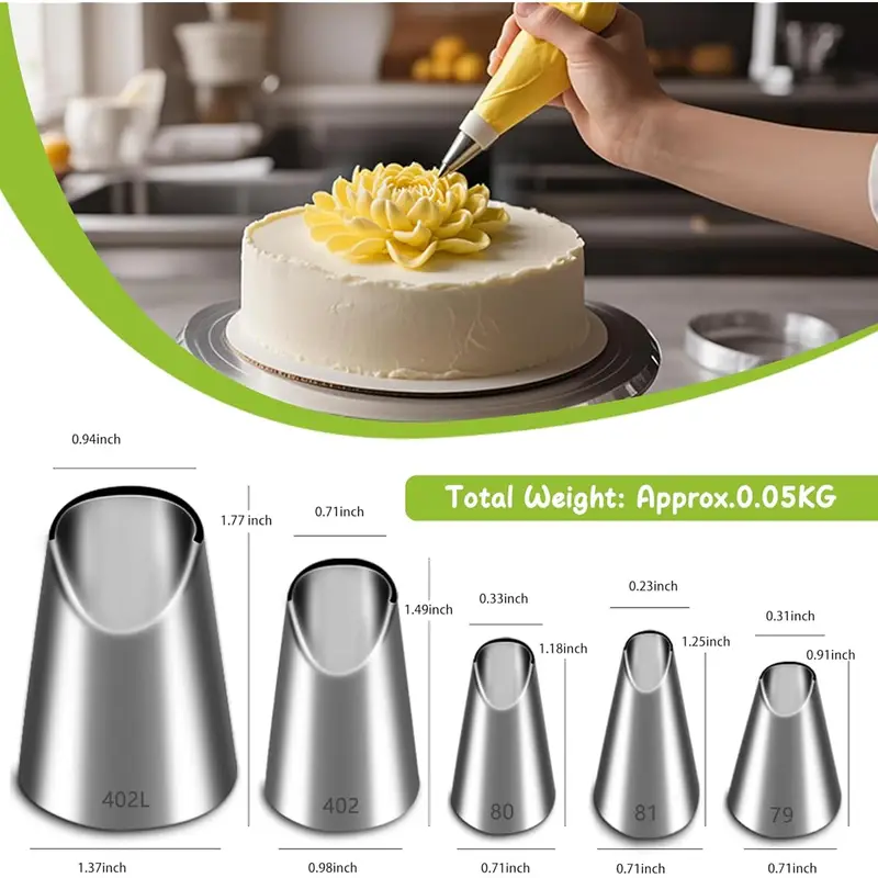 Conjunto de 5 bicos de confeit - Kitchen Gadgets Ninja avaliação e preço