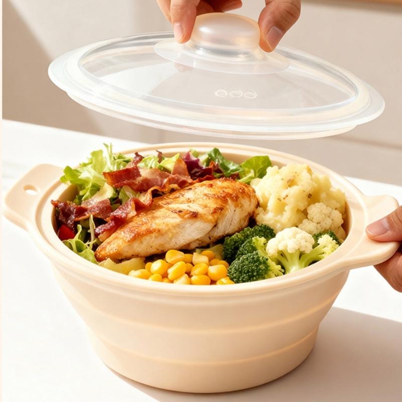 Panela a pequena silicone dobr - Silicone Steamer Basket avaliação e preço