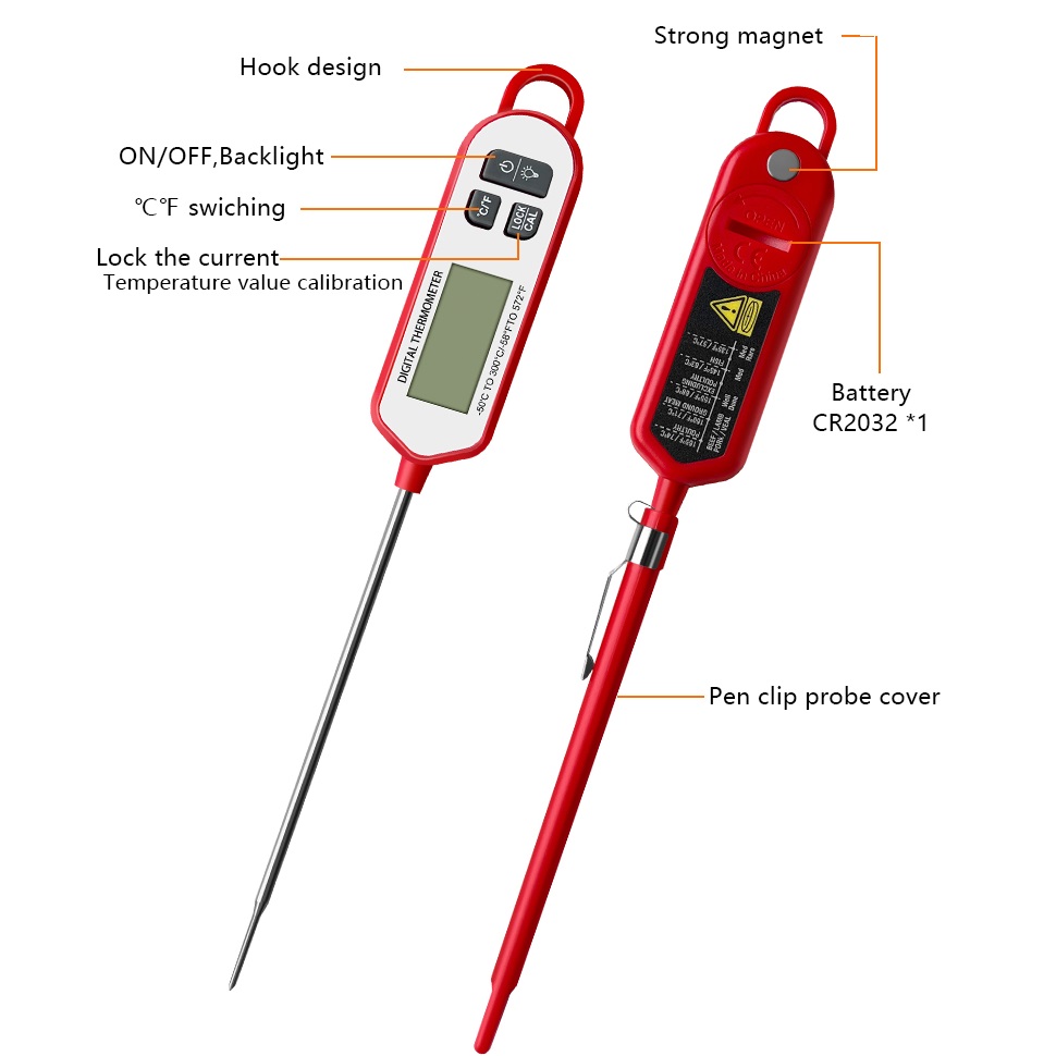 Termômetro digital de carne co - Instant Read Thermometer avaliação e preço
