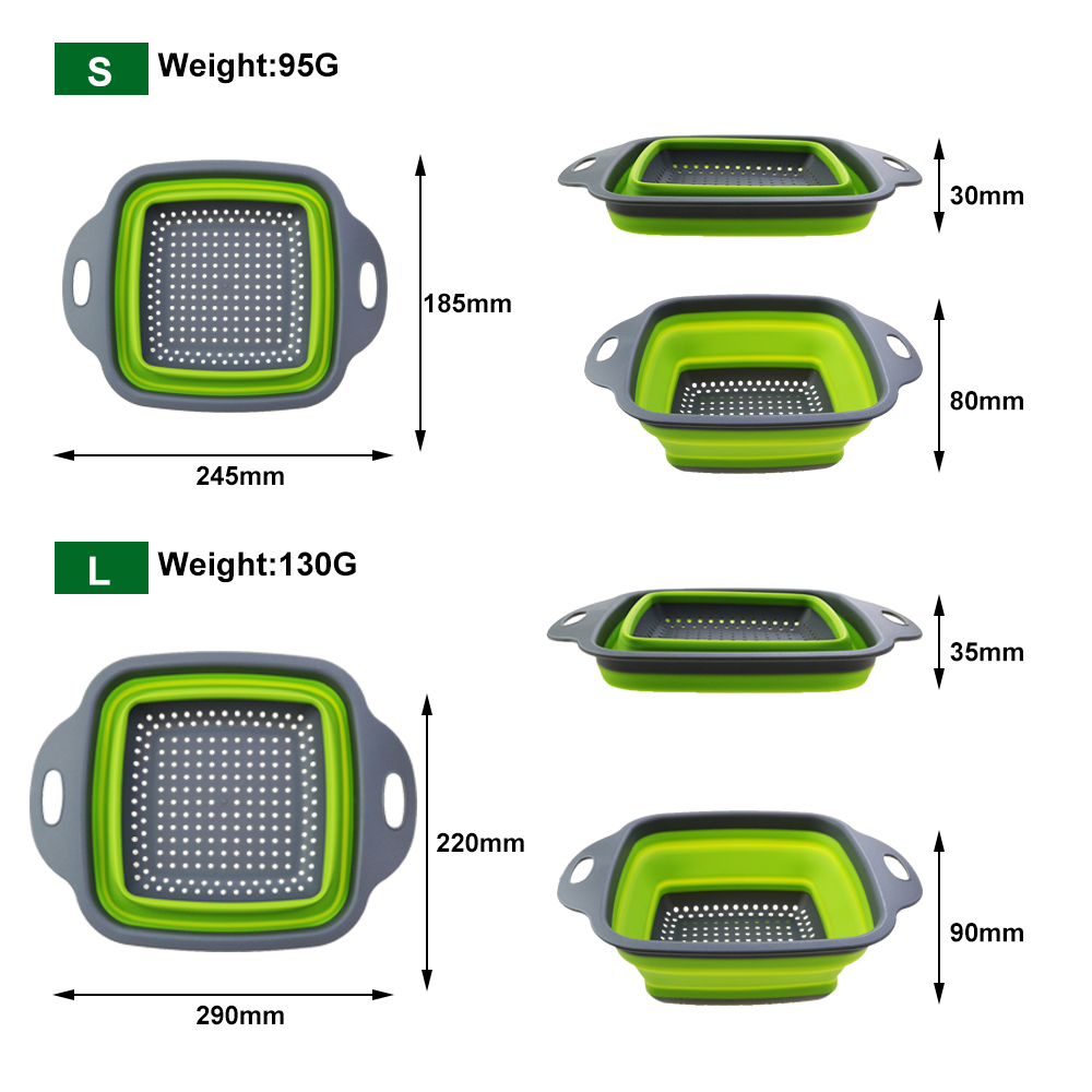 1pc 2in1 silicone dobrável dre - Silicone Steamer Basket avaliação e preço