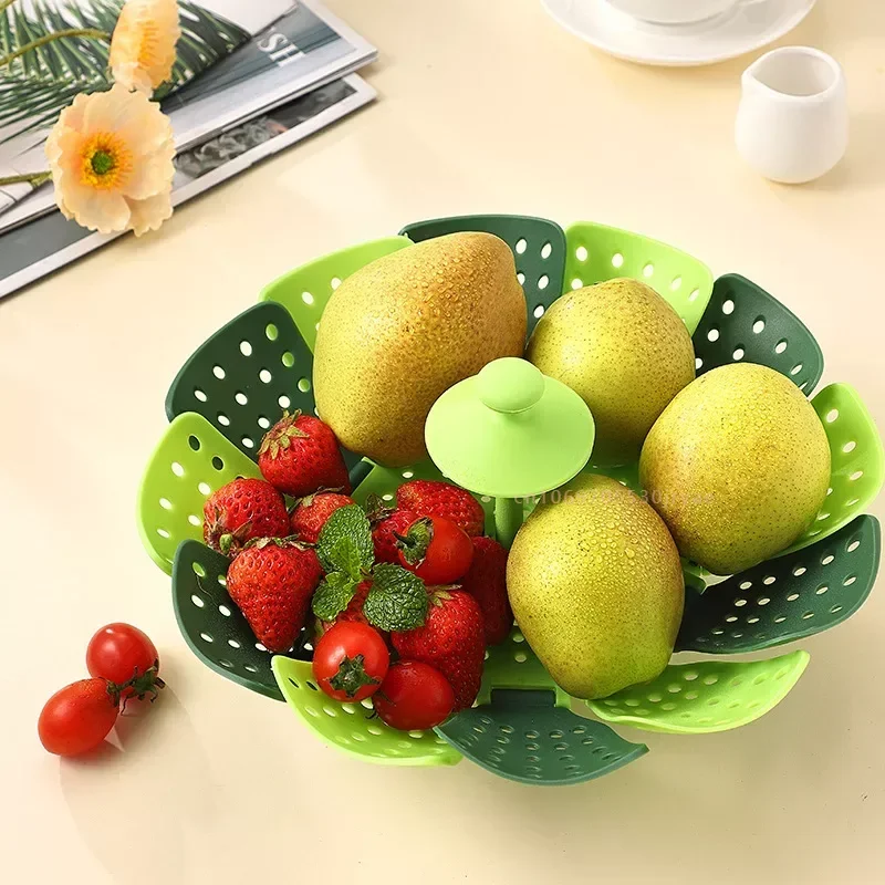 Vaporizador de alimentos dobrá - Silicone Steamer Basket avaliação e preço