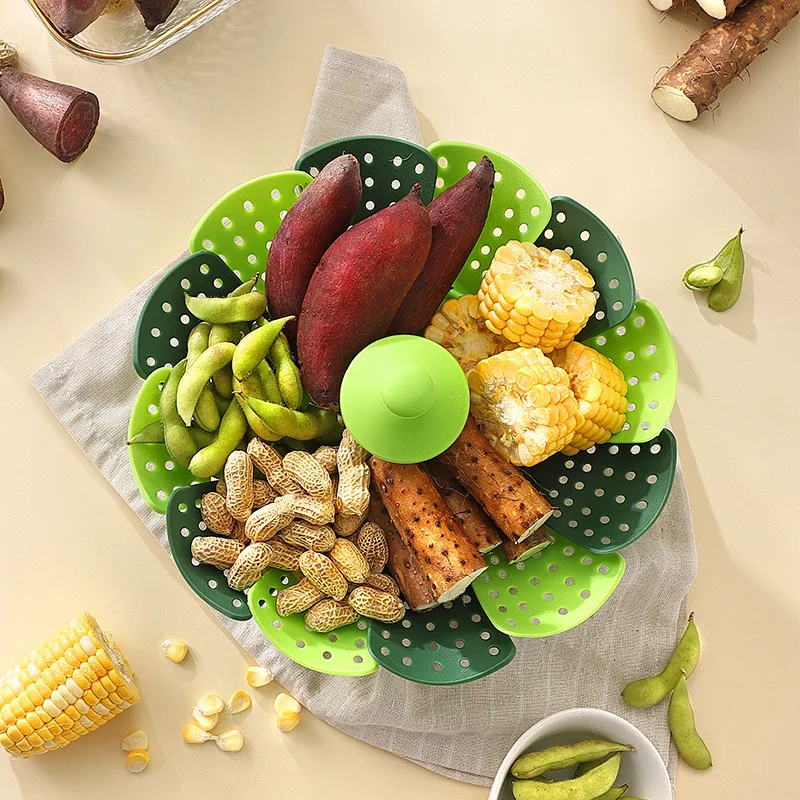 Vaporizador de alimentos dobrá - Silicone Steamer Basket avaliação e preço
