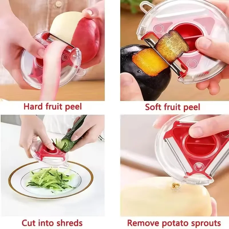 Conjunto de Descascadores Trio - Vegetable Kitchen Gadgets avaliação e preço