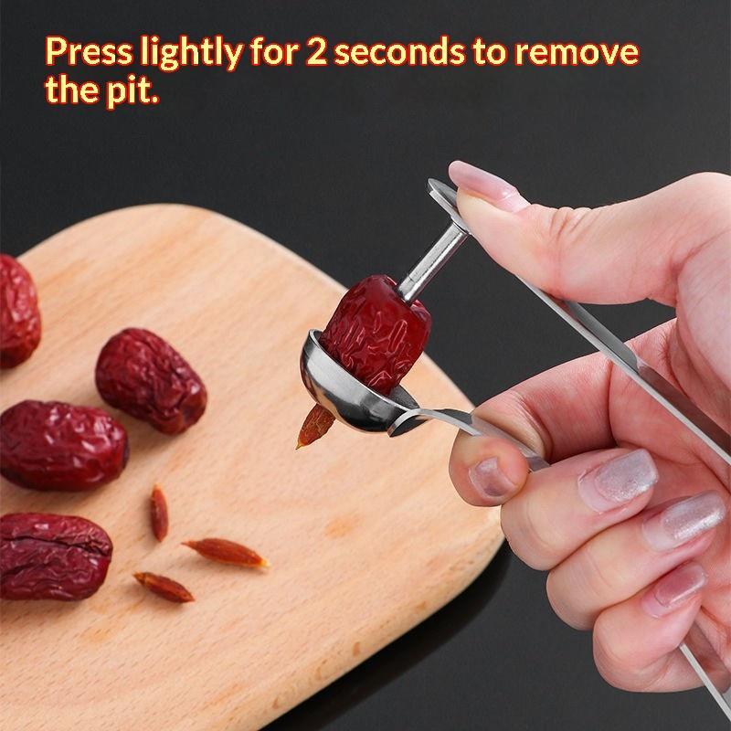 Descaroçador de Tâmaras em Aço - Vegetable Kitchen Gadgets avaliação e preço
