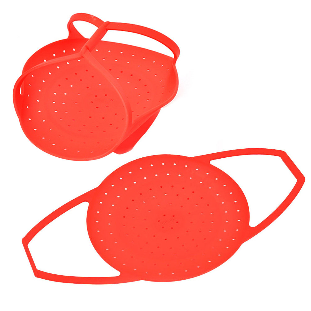 2 peças de suporte dobrável de - Silicone Steamer Basket avaliação e preço