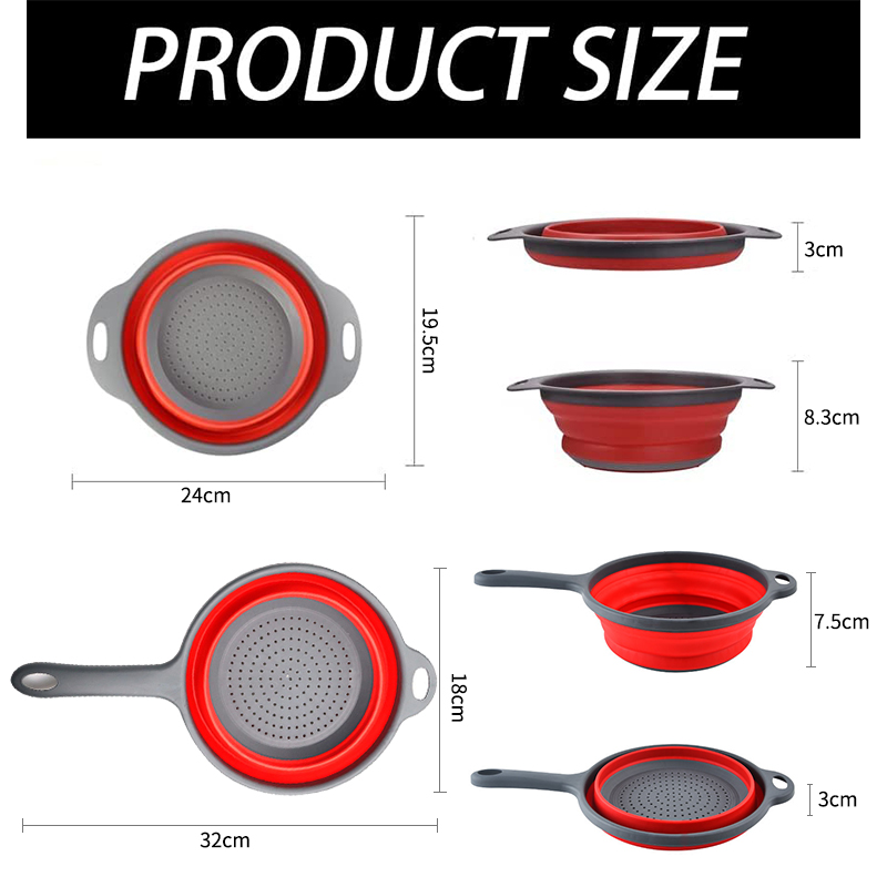 2 pçs/set dobrável silicone es - Silicone Steamer Basket avaliação e preço